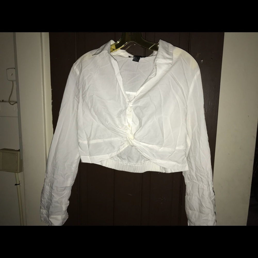 White Large Croptop